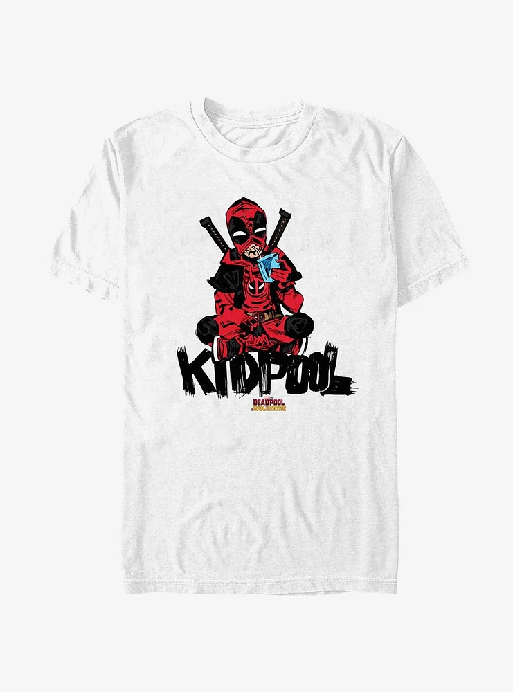 Marvel Deadpool & Wolverine Kidpool Sitting T-Shirt