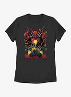 Marvel Deadpool & Wolverine Out Of Danger Womens T-Shirt