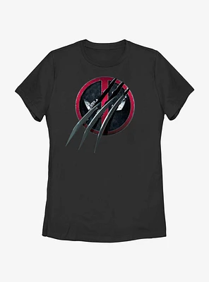 Marvel Deadpool & Wolverine Clawed Pool Womens T-Shirt