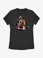 Marvel Deadpool & Wolverine Duo Badge Womens T-Shirt