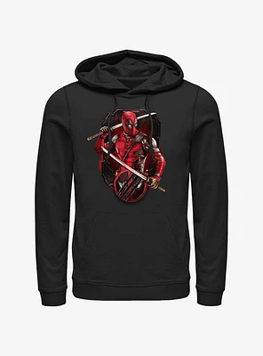 Marvel Deadpool & Wolverine Pose Badge Hoodie