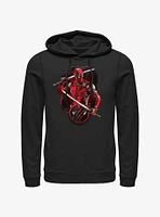 Marvel Deadpool & Wolverine Pose Badge Hoodie