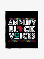 Black History Month Amplify Black Voices Throw Blanket