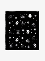 Black Cat Coven Throw Blanket