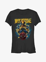 Marvel Deadpool & Wolverine Paint Dump Girls T-Shirt