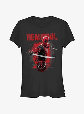 Marvel Deadpool & Wolverine Paint Dump Girls T-Shirt