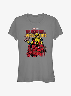 Marvel Deadpool & Wolverine Family Of Girls T-Shirt