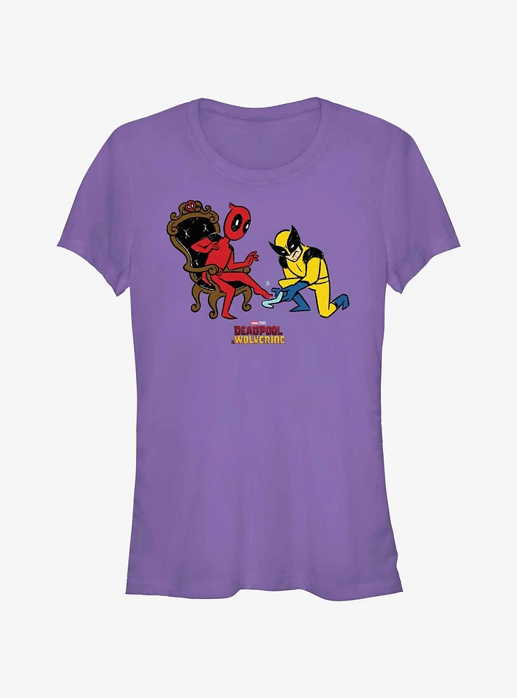 Marvel Deadpool & Wolverine If The Shoe Fits Girls T-Shirt