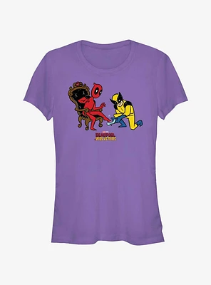 Marvel Deadpool & Wolverine If The Shoe Fits Girls T-Shirt