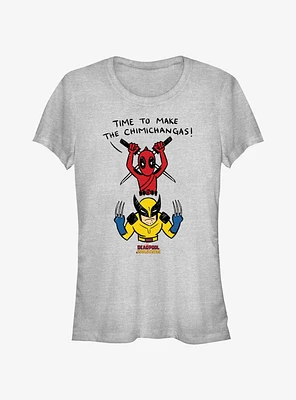 Marvel Deadpool & Wolverine Round House Cooks Girls T-Shirt