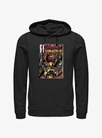 Marvel Deadpool & Wolverine Comic Cover Explosion Hoodie