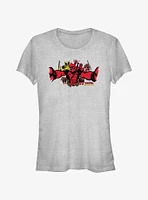 Marvel Deadpool & Wolverine Selfie Girls T-Shirt