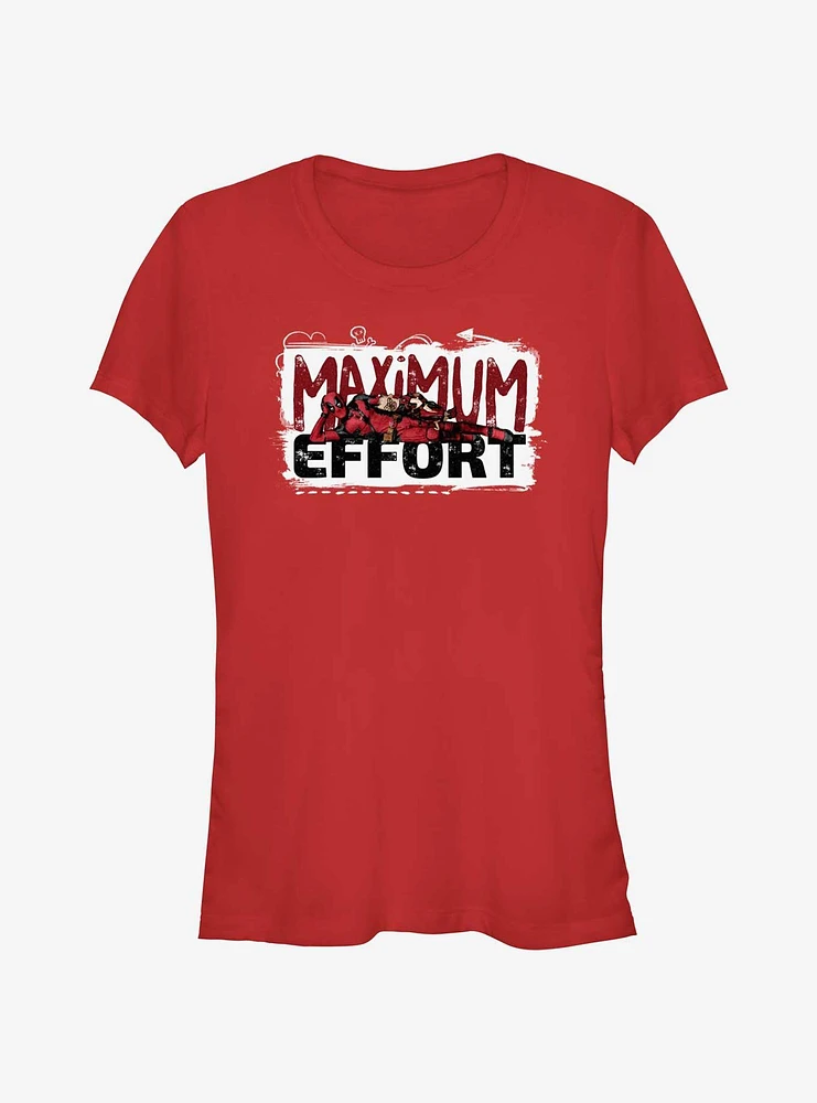 Marvel Deadpool & Wolverine Maximum Effort Girls T-Shirt