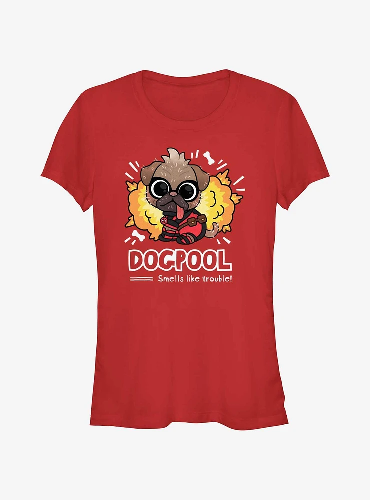 Marvel Deadpool & Wolverine Cute Dogpool Girls T-Shirt