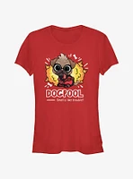 Marvel Deadpool & Wolverine Cute Dogpool Girls T-Shirt