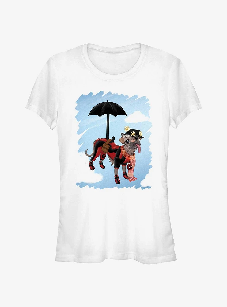 Marvel Deadpool & Wolverine Puppins Sky Girls T-Shirt