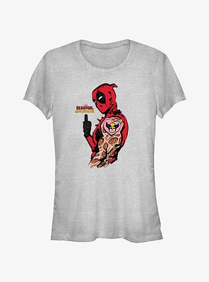 Marvel Deadpool & Wolverine Heart Tattoo Girls T-Shirt