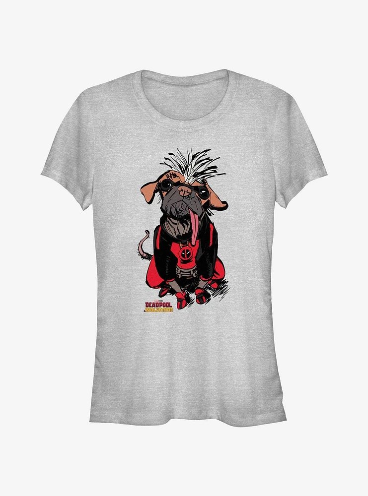 Marvel Deadpool & Wolverine Cool Dogpool Girls T-Shirt