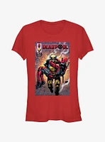 Marvel Deadpool & Wolverine Rescue Mission Poster Girls T-Shirt