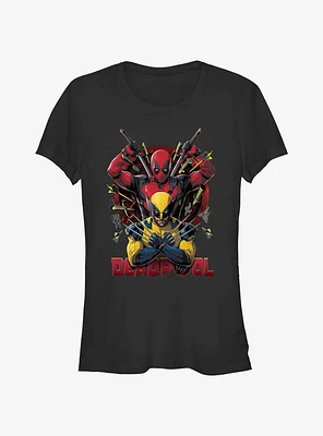 Marvel Deadpool & Wolverine Out Of Danger Girls T-Shirt