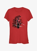 Marvel Deadpool & Wolverine Action Poses Girls T-Shirt