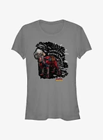 Marvel Deadpool & Wolverine Looks Like A Plucked Turkey Girls T-Shirt