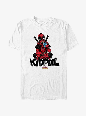 Marvel Deadpool & Wolverine Kidpool Sitting T-Shirt