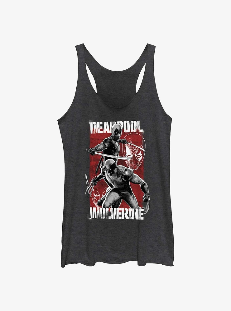 Marvel Deadpool & Wolverine Hero Portrait Girls Tank