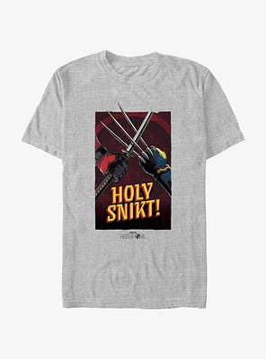 Marvel Deadpool & Wolverine Holy Snikt Poster T-Shirt