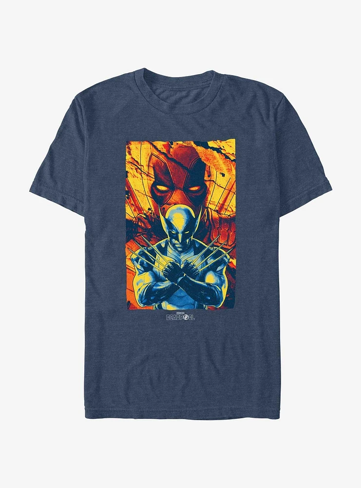 Marvel Deadpool & Wolverine Rising T-Shirt