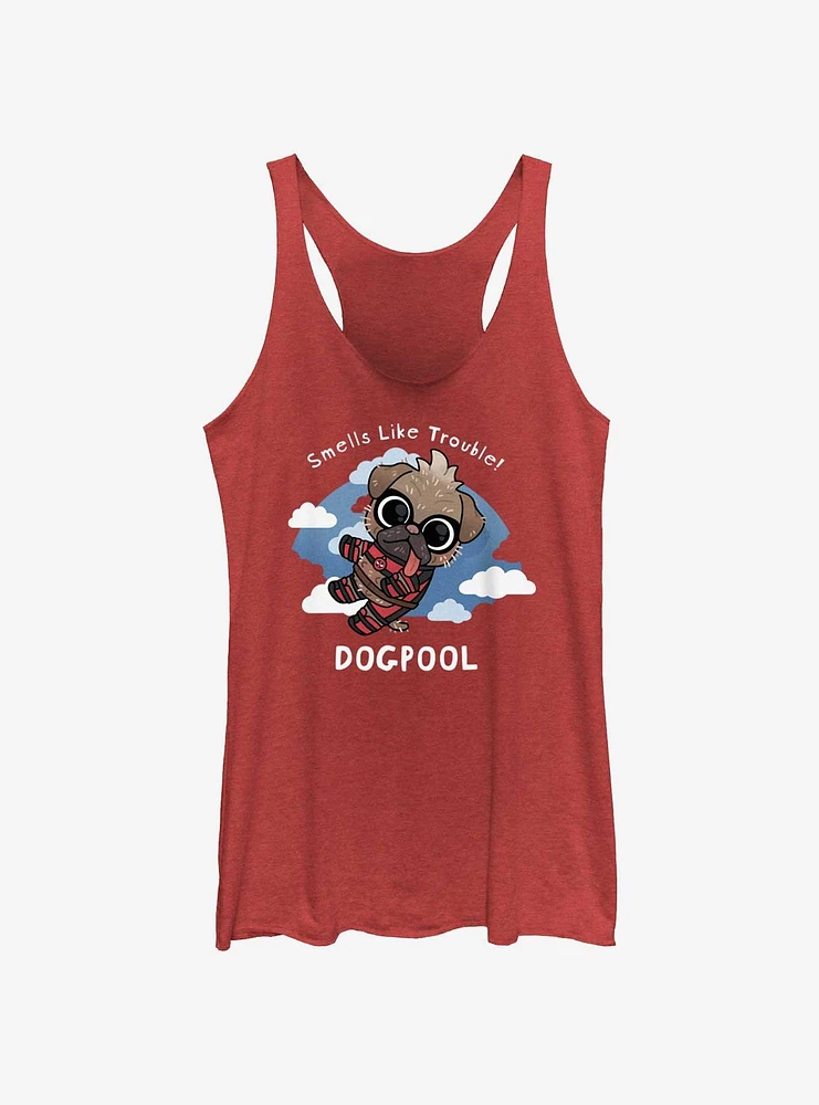 Marvel Deadpool & Wolverine Dogpool Smells Like Trouble Girls Tank