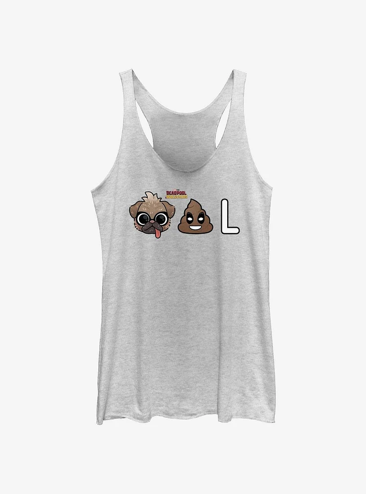 Marvel Deadpool & Wolverine Dogpool Emojis Girls Tank