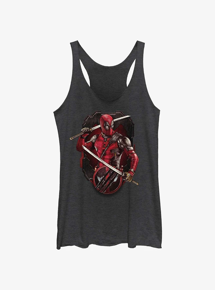 Marvel Deadpool & Wolverine Pose Badge Girls Tank