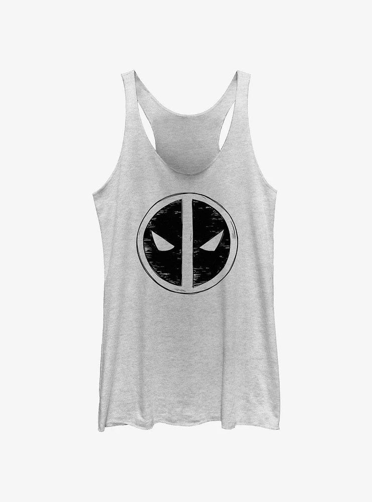 Marvel Deadpool & Wolverine Scribble Emblem Girls Tank