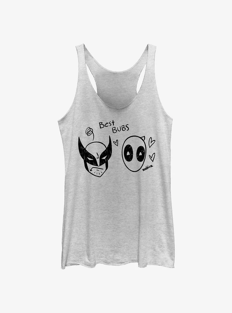 Marvel Deadpool & Wolverine Best Bubs Scribbles Girls Tank