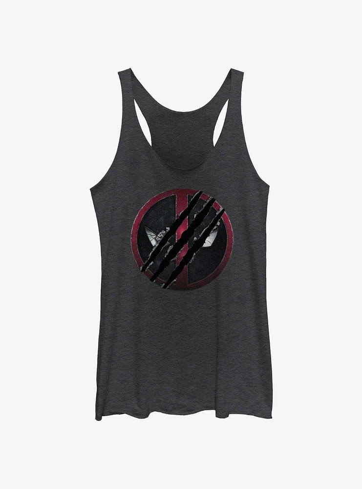 Marvel Deadpool & Wolverine Clawed Emblem Girls Tank