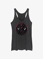 Marvel Deadpool & Wolverine Clawed Emblem Girls Tank