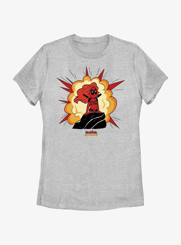 Marvel Deadpool & Wolverine Mermaid Womens T-Shirt