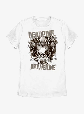 Marvel Deadpool & Wolverine Target Buddies Womens T-Shirt