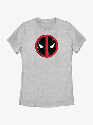 Marvel Deadpool & Wolverine Evil Eye Sketch Logo Womens T-Shirt