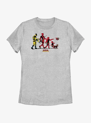 Marvel Deadpool & Wolverine Walk Street Womens T-Shirt