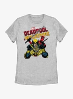 Marvel Deadpool & Wolverine Cross Slash Fight Womens T-Shirt