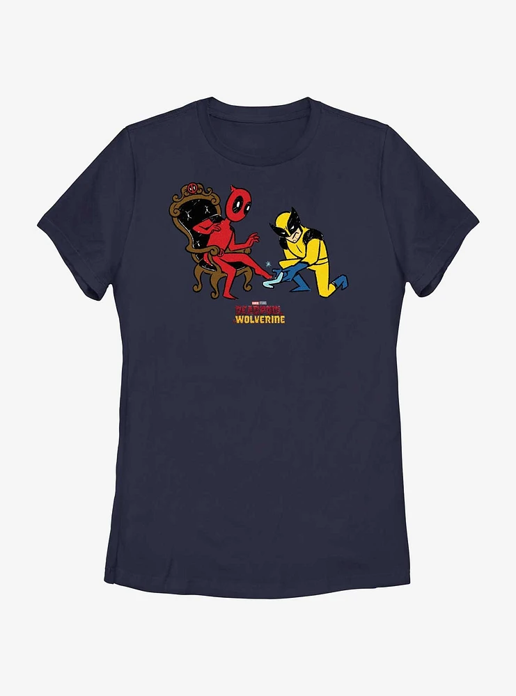 Marvel Deadpool & Wolverine If The Shoe Fits Womens T-Shirt