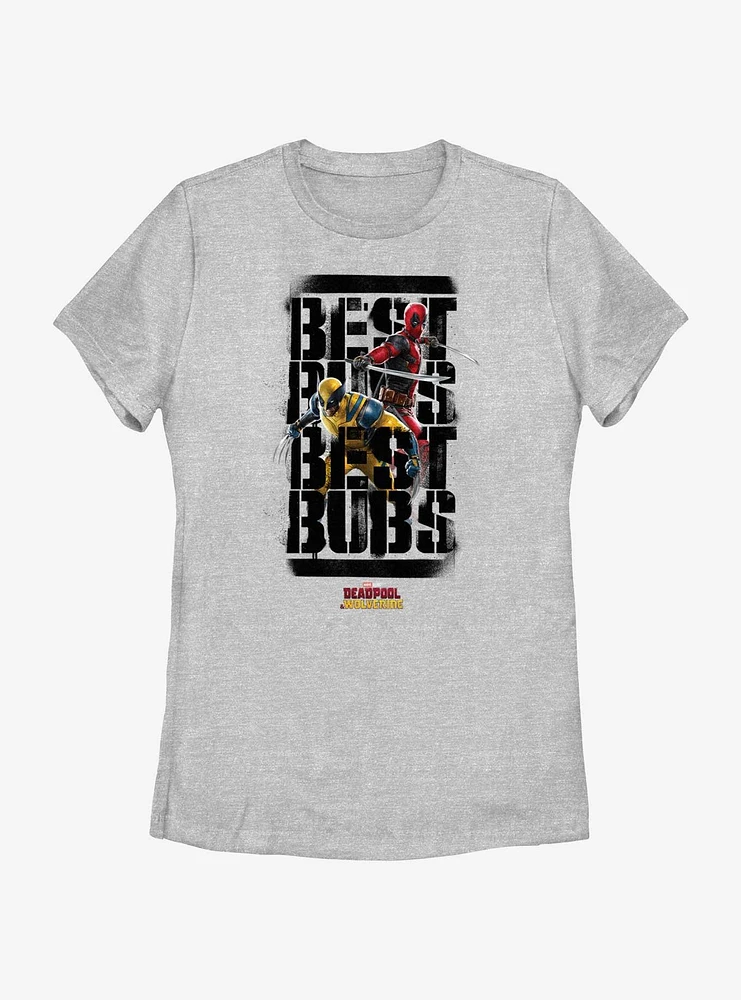 Marvel Deadpool & Wolverine Swords Claws Bubs Womens T-Shirt