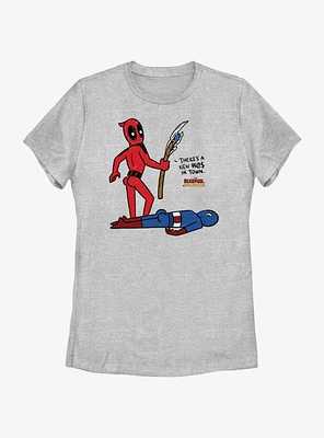 Marvel Deadpool & Wolverine New Town Womens T-Shirt