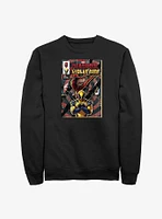 Marvel Deadpool & Wolverine Comic Cover Explosion Sweatshirt