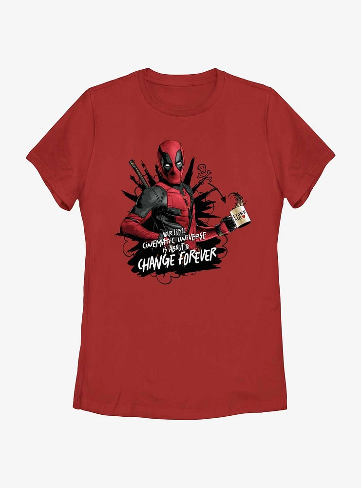 Marvel Deadpool & Wolverine Changing Your Cinematic Universe Forever Womens T-Shirt