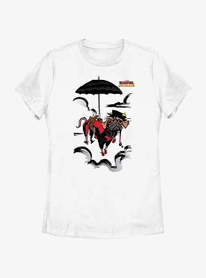 Marvel Deadpool & Wolverine Dogpool Puppins Cloud Womens T-Shirt