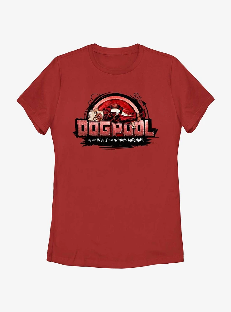 Marvel Deadpool & Wolverine Dogpool Don't Insult This Animal Womens T-Shirt