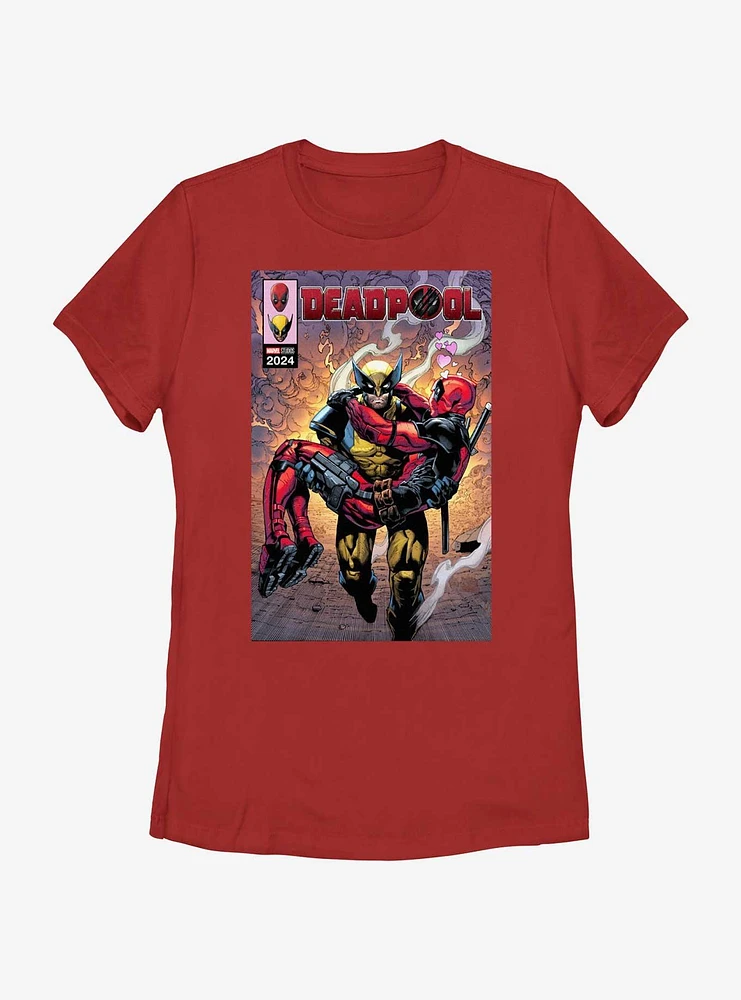 Marvel Deadpool & Wolverine Rescue Mission Poster Womens T-Shirt